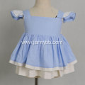 Girls icing pants outfit cap sleeveless blue dress